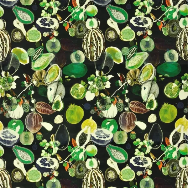 multicolour botanical velvet-chenille fabric from Christian Lacroix