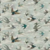 blue animal cotton fabric from John Derian
