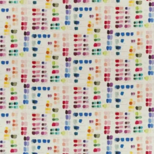 multicolour spotted linen fabric from John Derian