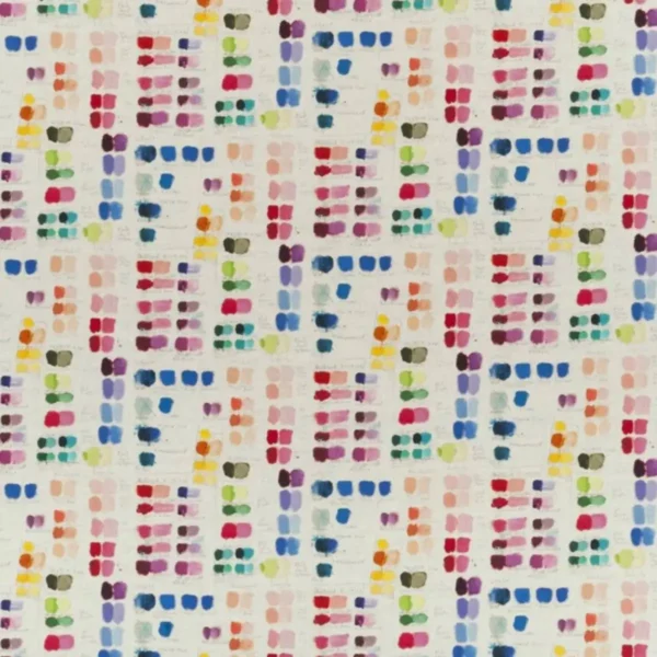 multicolour spotted linen fabric from John Derian
