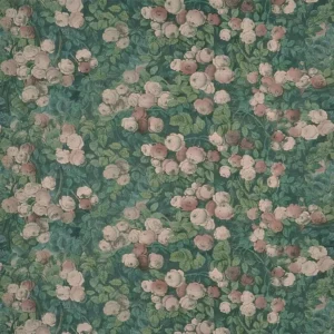 multicolour botanical linen fabric from John Derian