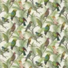 green animal cotton fabric from John Derian