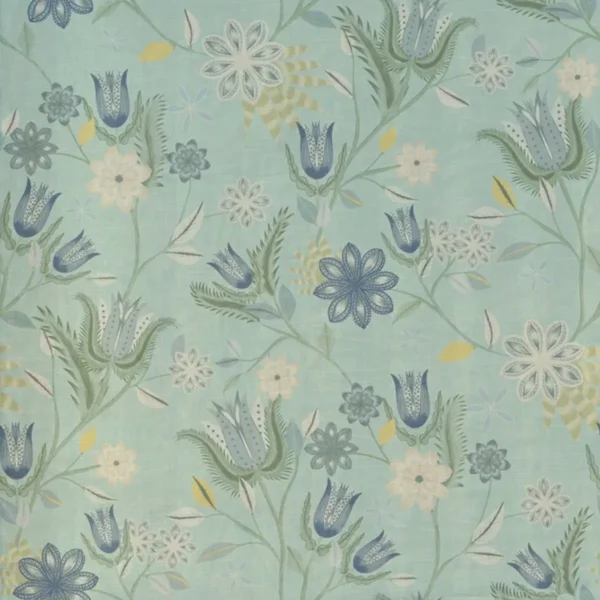 green botanical cotton fabric from Art of the Loom