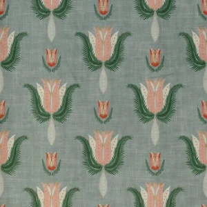 green botanical cotton fabric from Art of the Loom