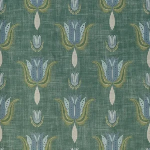 green botanical cotton fabric from Art of the Loom
