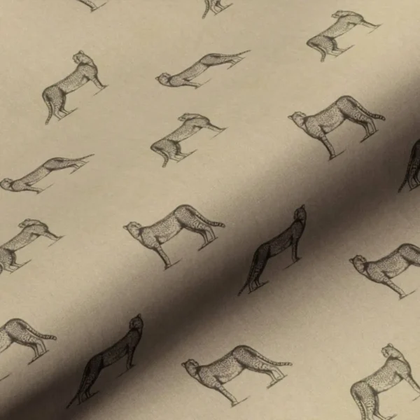 neutral animal linen fabric from Art of the Loom