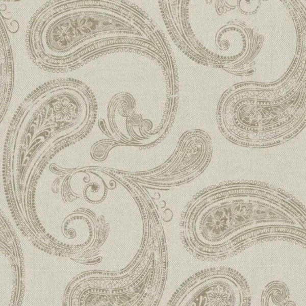 Chinna Fabric - Colour 6 by brown traditional printed fabric from Art of the Loom