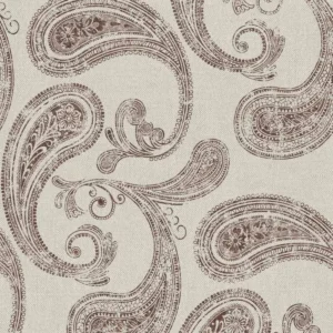 red traditional printed fabric from Art of the Loom