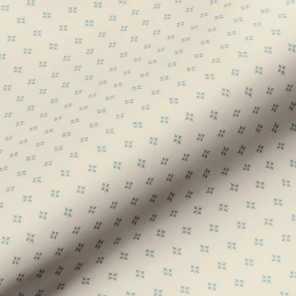 Daphne Fabric - French Blue by blue geometric cotton fabric from Art of the Loom