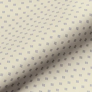 blue geometric cotton fabric from Art of the Loom