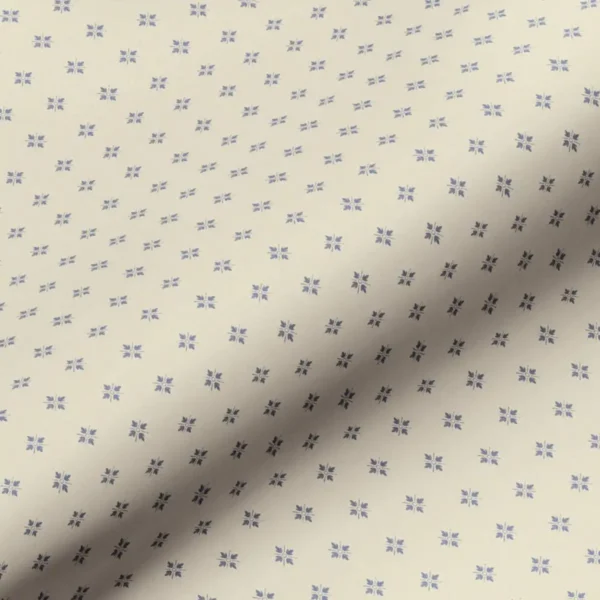 Daphne Fabric - Indigo by blue geometric cotton fabric from Art of the Loom