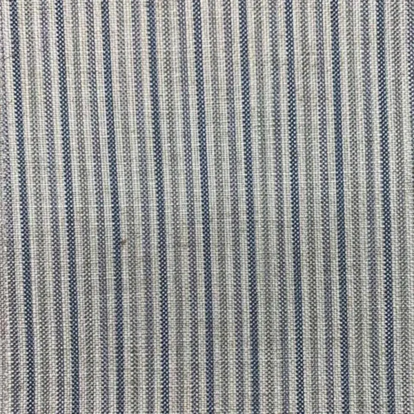 Dunsop Fabric - Denim by blue striped woven fabric from Art of the Loom