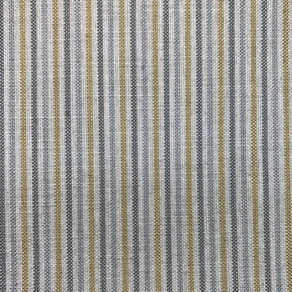 Dunsop Fabric - Dijon by multicolour striped woven fabric from Art of the Loom