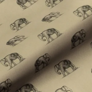 neutral animal linen fabric from Art of the Loom