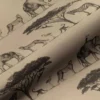 neutral animal linen fabric from Art of the Loom