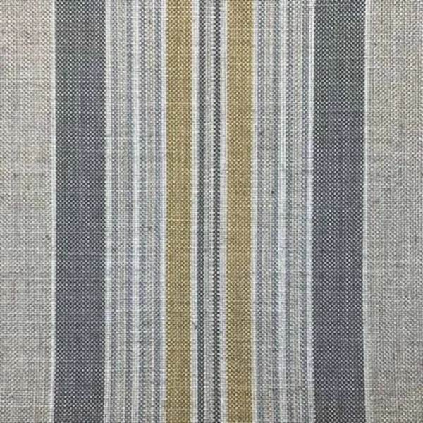 Hareden Fabric - Dijon by multicolour striped woven fabric from Art of the Loom