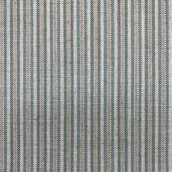 Hodder Fabric - Agean by blue striped woven fabric from Art of the Loom