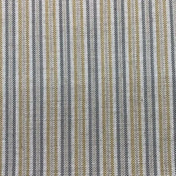Hodder Fabric - Dijon by multicolour striped woven fabric from Art of the Loom