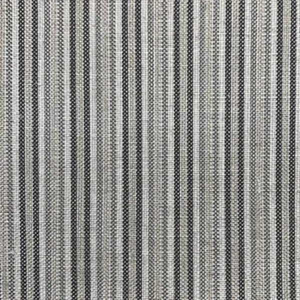 Hodder Fabric - Liquorice by black-grey striped woven fabric from Art of the Loom
