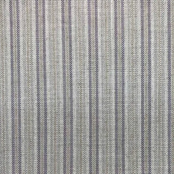 Hodder Fabric - Sloe by multicolour striped woven fabric from Art of the Loom