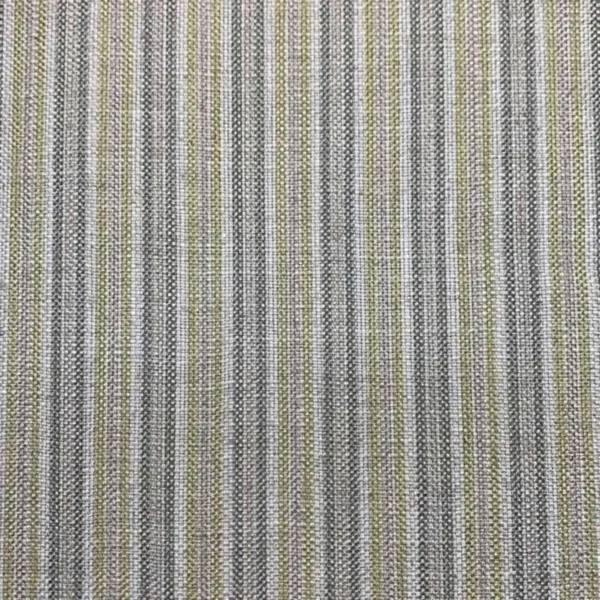 Hodder Fabric - Zest by green striped woven fabric from Art of the Loom