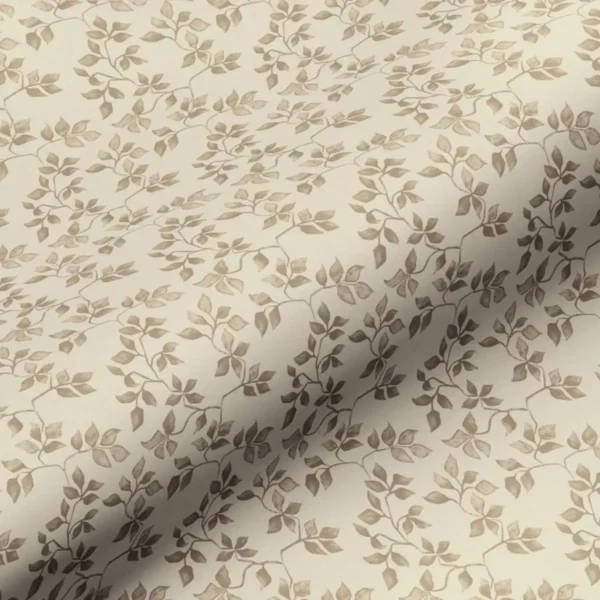 neutral botanical cotton fabric from Art of the Loom