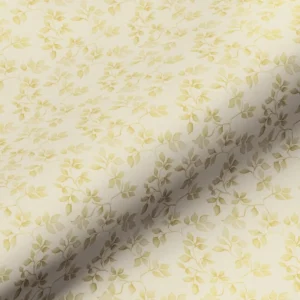 neutral botanical cotton fabric from Art of the Loom