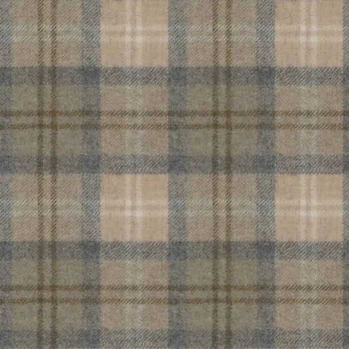 Oban Plaid Fabric - Atlantic Breeze swatch