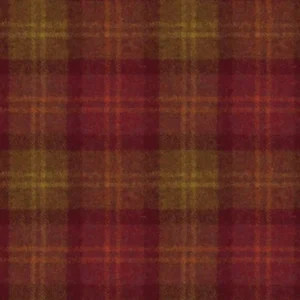 orange checked woolen fabric from Art of the Loom