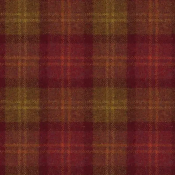 orange checked woolen fabric from Art of the Loom