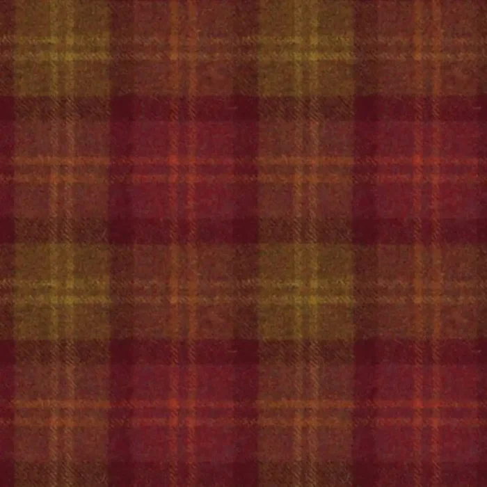 Oban Plaid Fabric - Coastal Sunset swatch