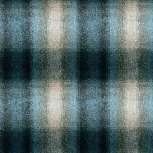 Ombre Check Fabric - Blue Heron by blue checked woolen fabric from Art of the Loom