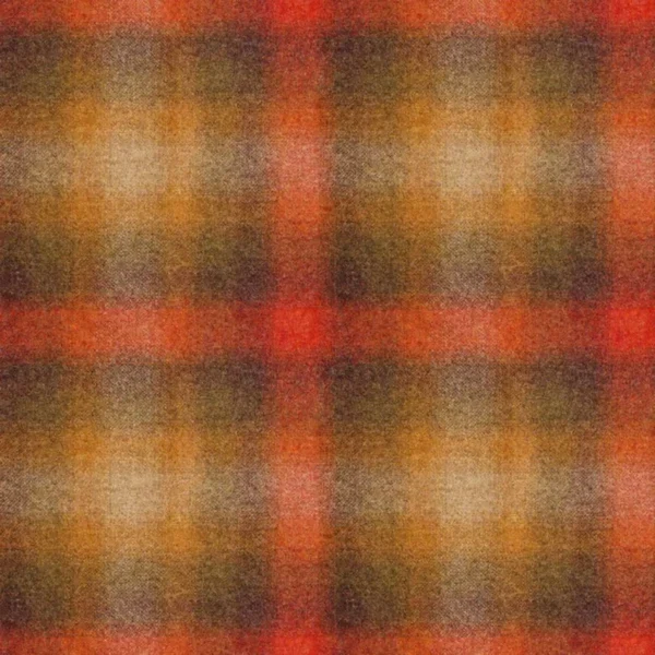 Ombre Check Fabric - Japanese Maple by multicolour checked woolen fabric from Art of the Loom