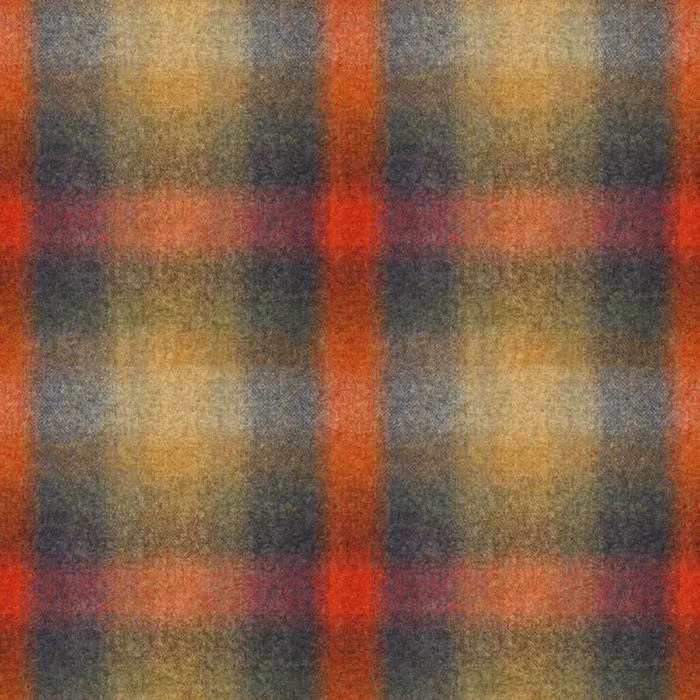 Ombre Check Fabric - Ripe Fig fabric swatch OMBRECHECKRIPEFIG