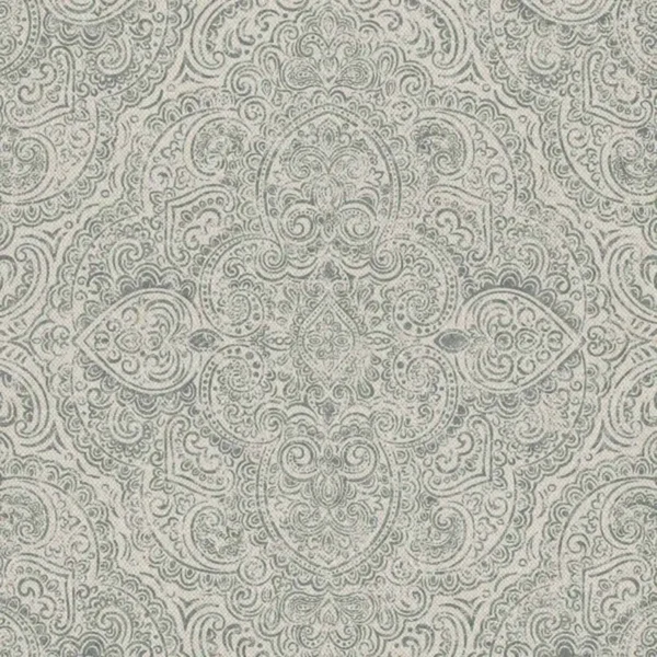 Pambadum Fabric - Colour 4 by blue traditional printed fabric from Art of the Loom
