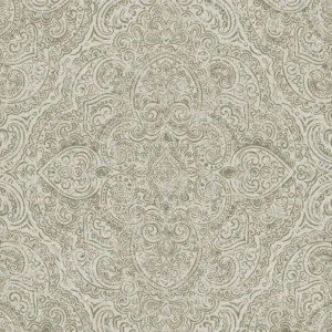 green traditional printed fabric from Art of the Loom