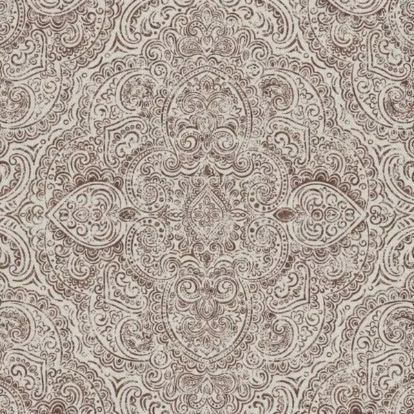 Pambadum Fabric - Colour 8 by red traditional printed fabric from Art of the Loom