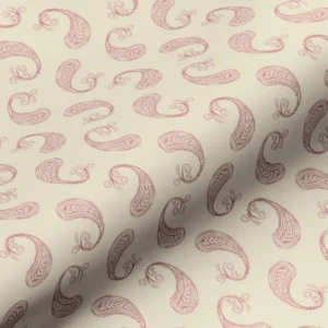 red botanical cotton fabric from Art of the Loom