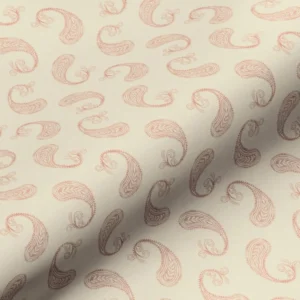 pink botanical cotton fabric from Art of the Loom