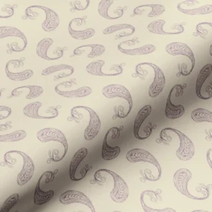 purple botanical cotton fabric from Art of the Loom