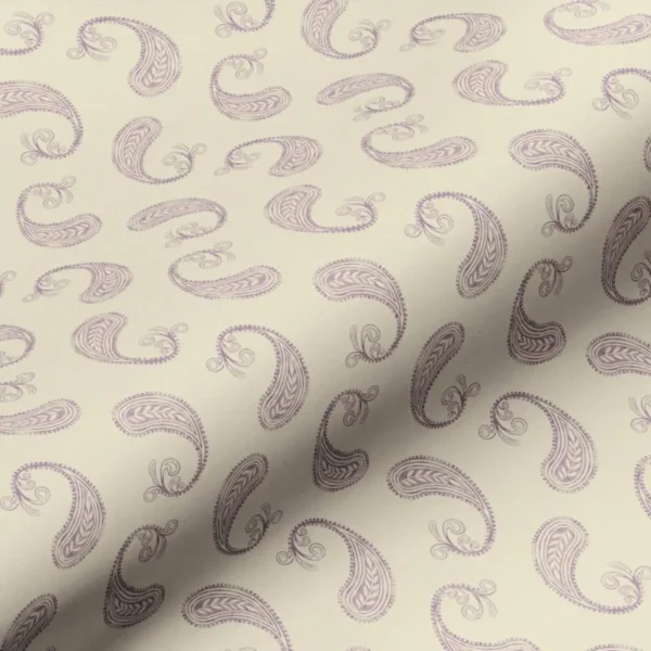 Penny Fabric - Heather by purple botanical cotton fabric from Art of the Loom