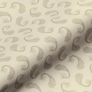 neutral botanical cotton fabric from Art of the Loom