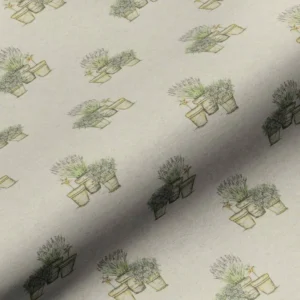 multicolour botanical cotton fabric from Art of the Loom