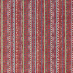 red striped cotton fabric from Art of the Loom