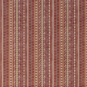 red striped cotton fabric from Art of the Loom