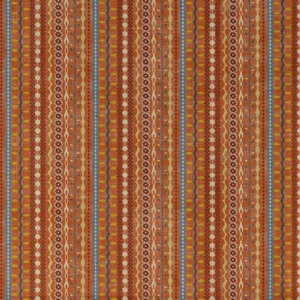 orange striped cotton fabric from Art of the Loom
