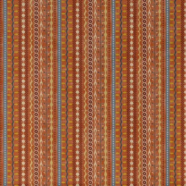 Rhone Fabric - 3 by orange striped cotton fabric from Art of the Loom