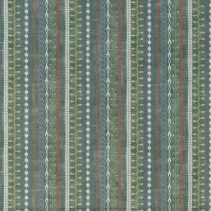 green striped cotton fabric from Art of the Loom