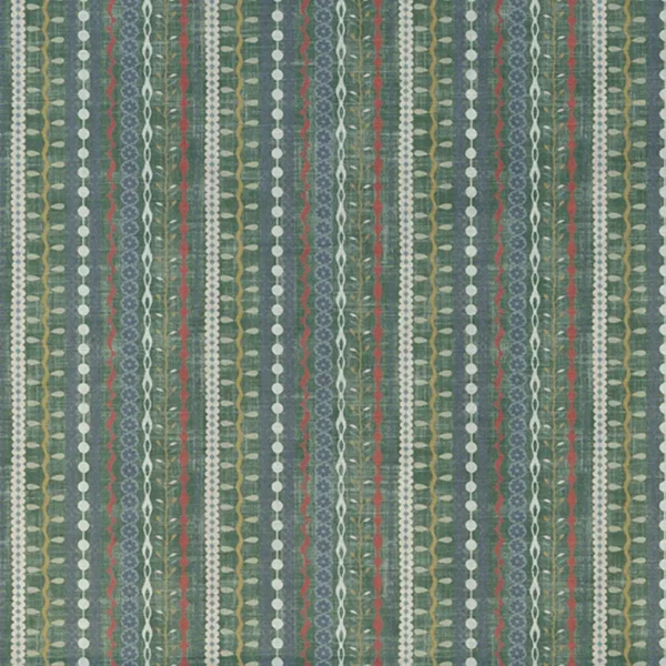 green striped cotton fabric from Art of the Loom