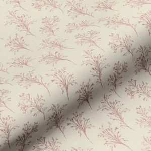 red botanical cotton fabric from Art of the Loom